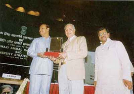 Description: Receiving Janki Ammal National Award